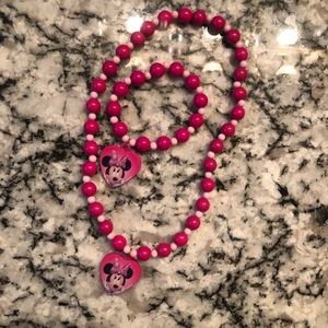 (3/$12) Minnie Mouse bracelet and necklace